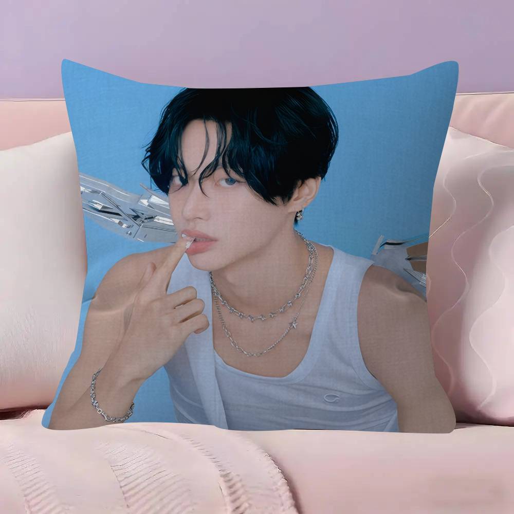 Personalized Pillow Cover Kids Bedroom Wild Party Decor Pillowcase kid Birthday shower Gift R-R-Riize SINGER  Wonbin