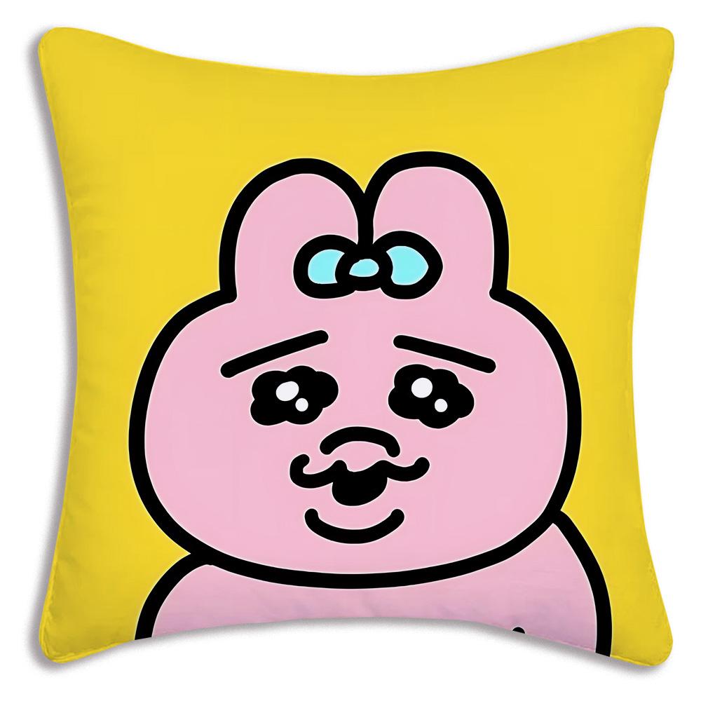 Cute Cartoon O-Opanchu Usagi Pillow Covers Cartoon Sofa Decorative Home Double-sided Printing Short Plush Cute Cushion Cover 30cmx30cm