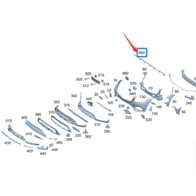 Front Bumper Line Speed Wiring Harness PDC Cable Assembly Sensitive Flexible for W253 GLC200 GLC220 GLC250 GLC300 GLC350