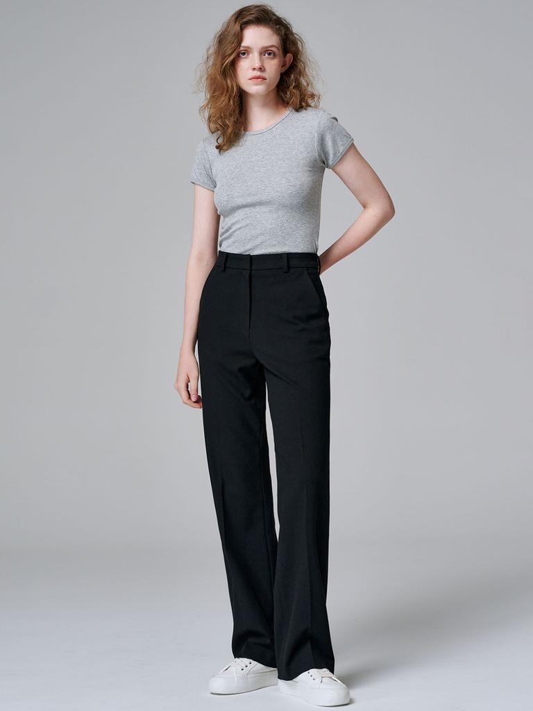 Marop 2115 Stretch Semi-Wide Pants (Black)