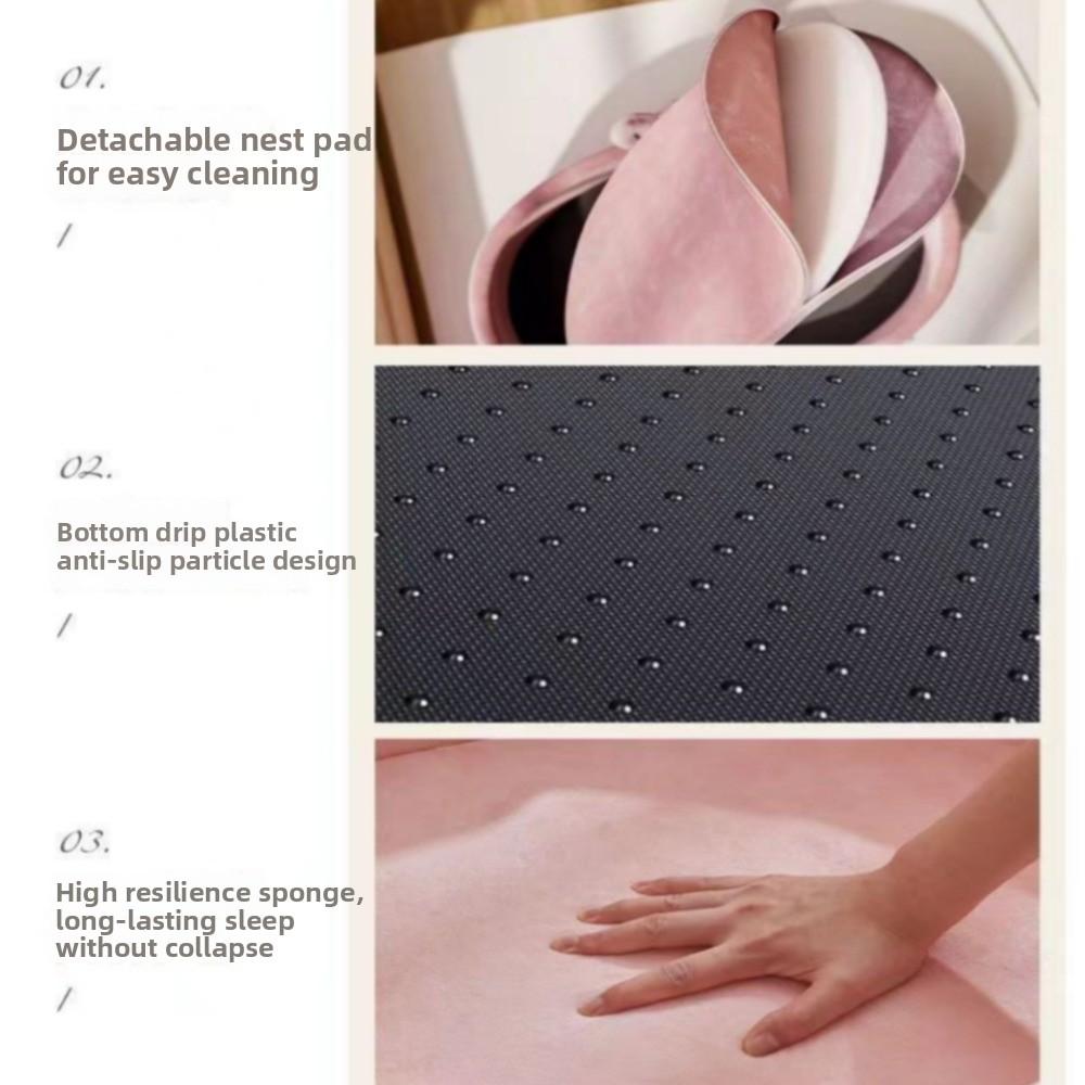 New Soft House Cat Kennel Detachable Washable Comfortable Dog Bed Puppy Nest Warm Gifts Cat Mats Four Seasons