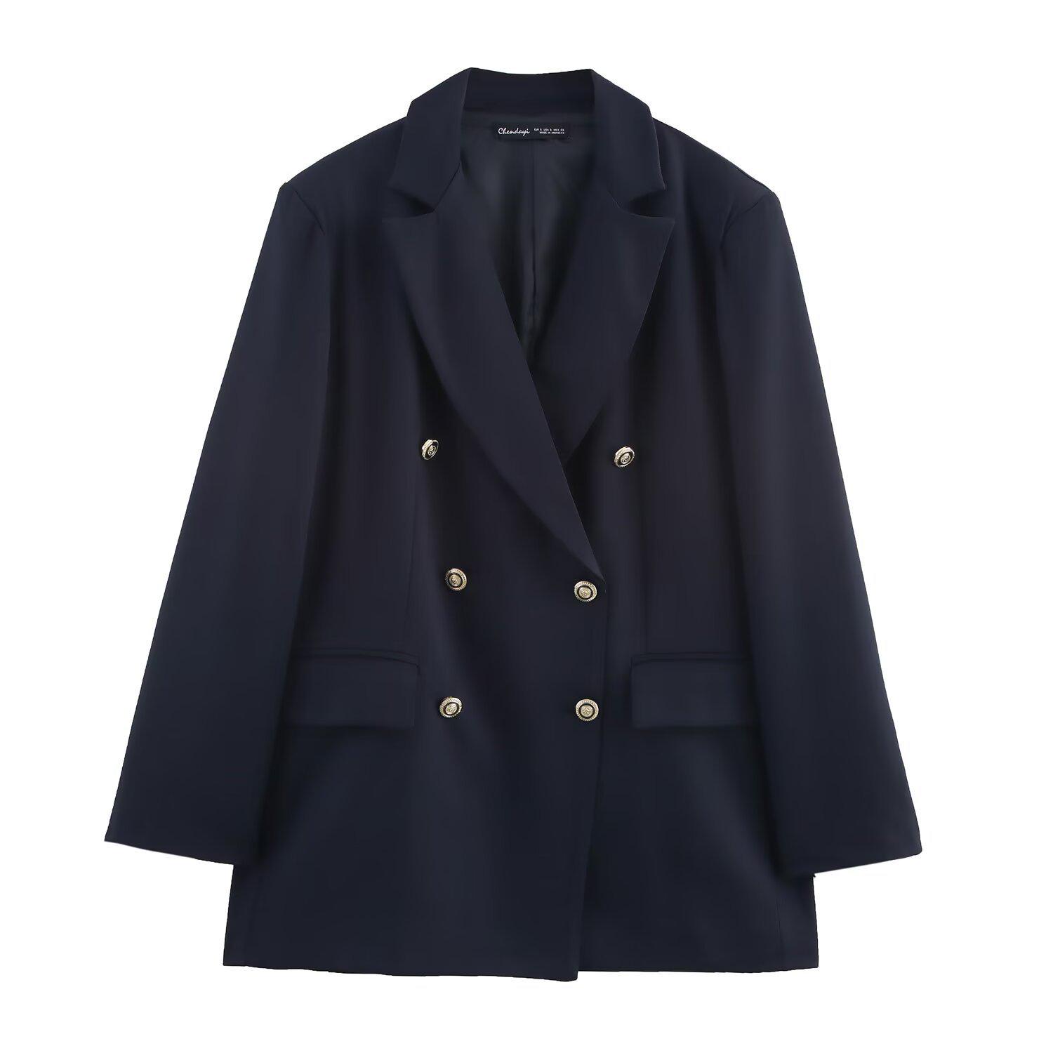 

Женский повседневный пиджак свободного кроя в европейском и американском стиле, весна 2025 Small