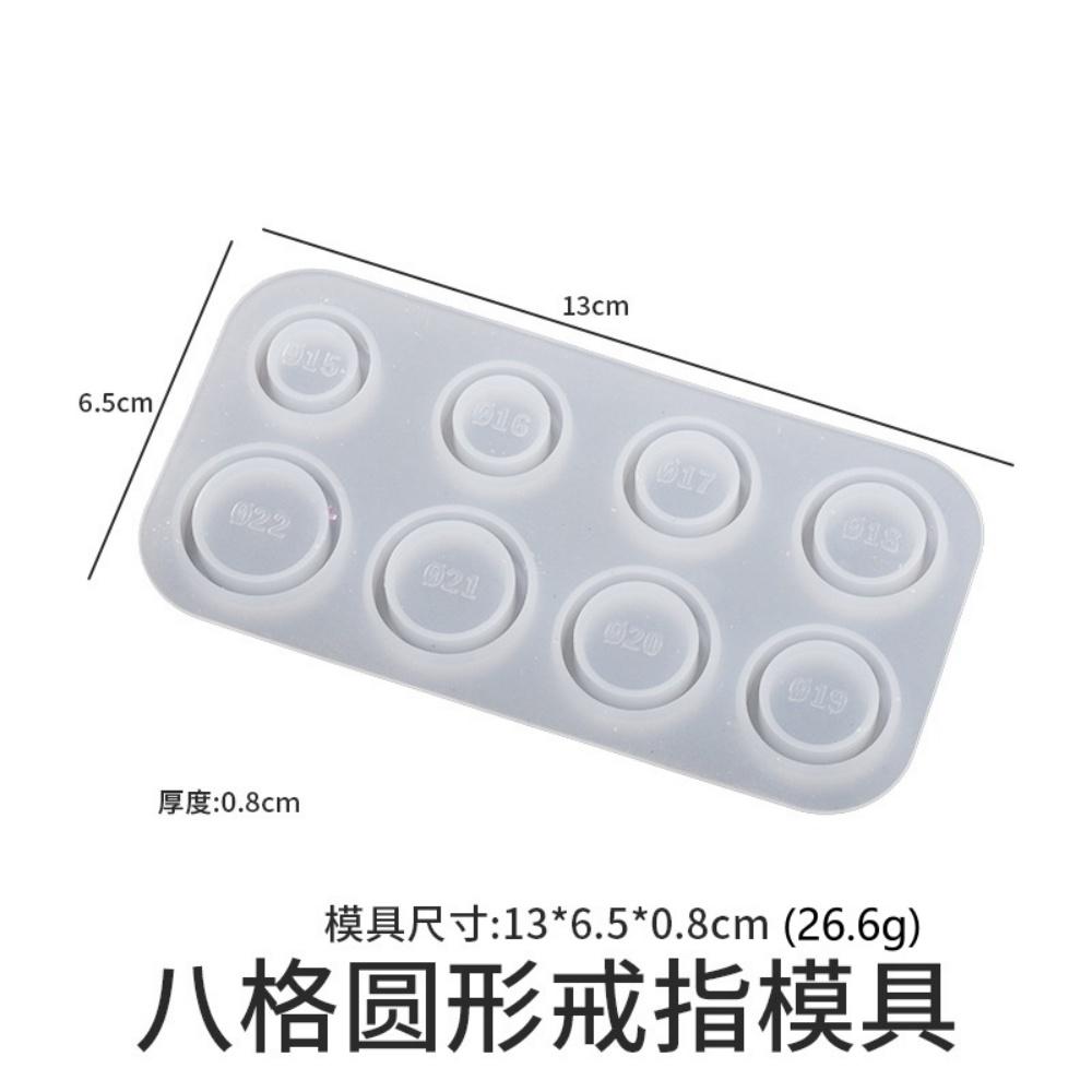 Mixed Size Rings Epoxy Resin Molds UV Silicone Casting Crafts Mould Rings Pendants For DIY Jewelry Making Findings Supplies