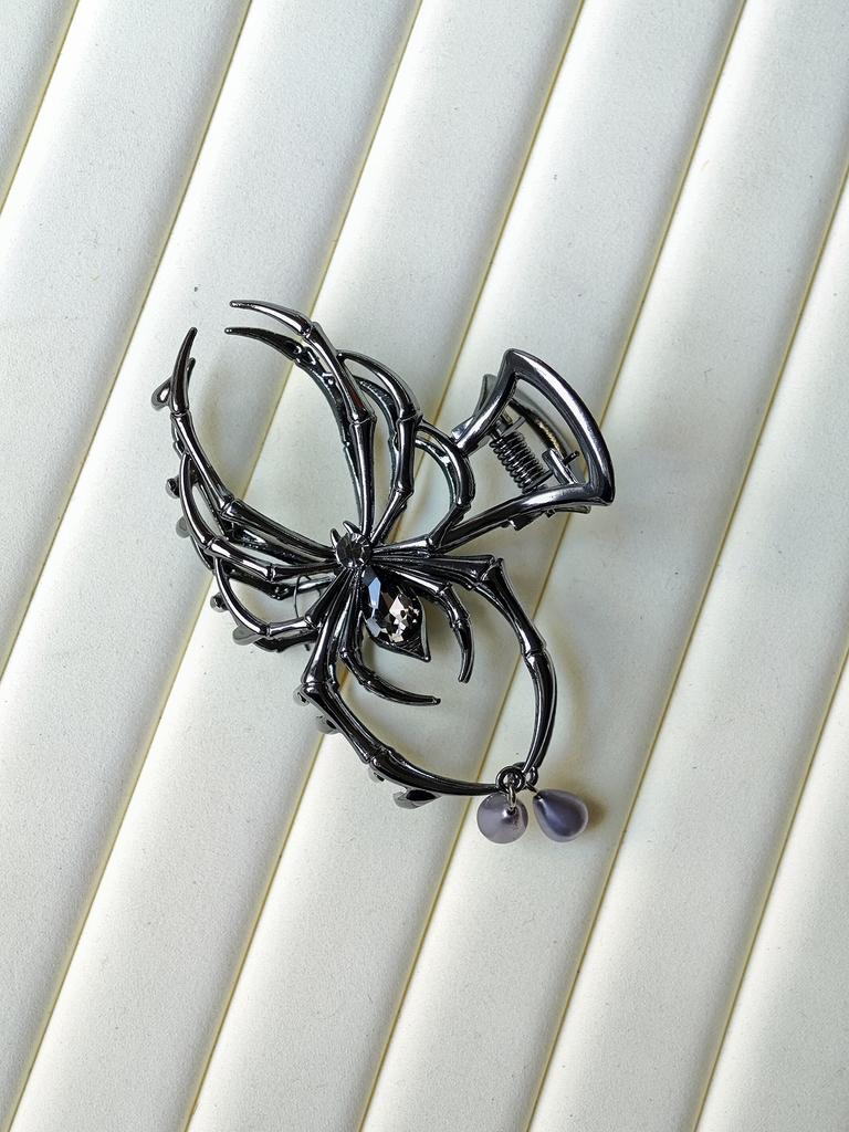 1 Pcs Fashion Exquisite Black Spider Hair Claws For Women Girls Party Hair Accessories