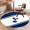 Custom Name Tottenham Hotspur Printed Round Rug Carpet Chair Rug Area Rug Entryway Doormats,for Office Chair Living Room Bedroom Kitchen Room.
