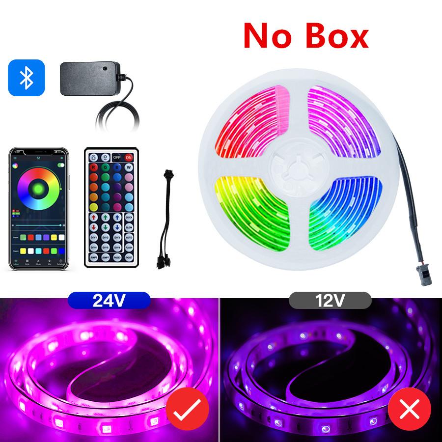 

Светодиодная лента Bluetooth RGB светодиодная лента 24 В 5050SMD светодиодная лента 10-25 м диодная лента для декора комнаты подсветка телевизора 3D принтер Strip Only&15m