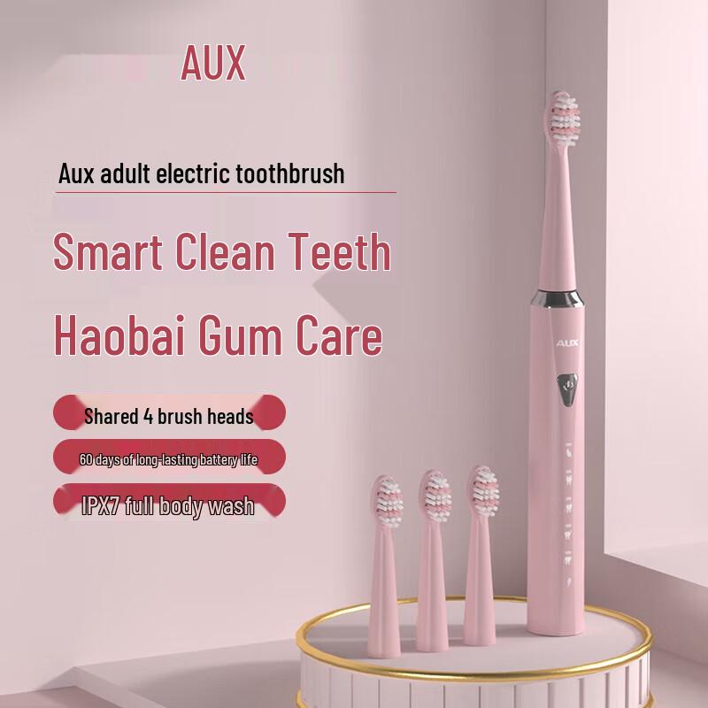 

AUX A11 Pink Sonic Electric Toothbrush