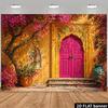 2D Moroccan Floral Door Background for Photoshoot & Wedding Events