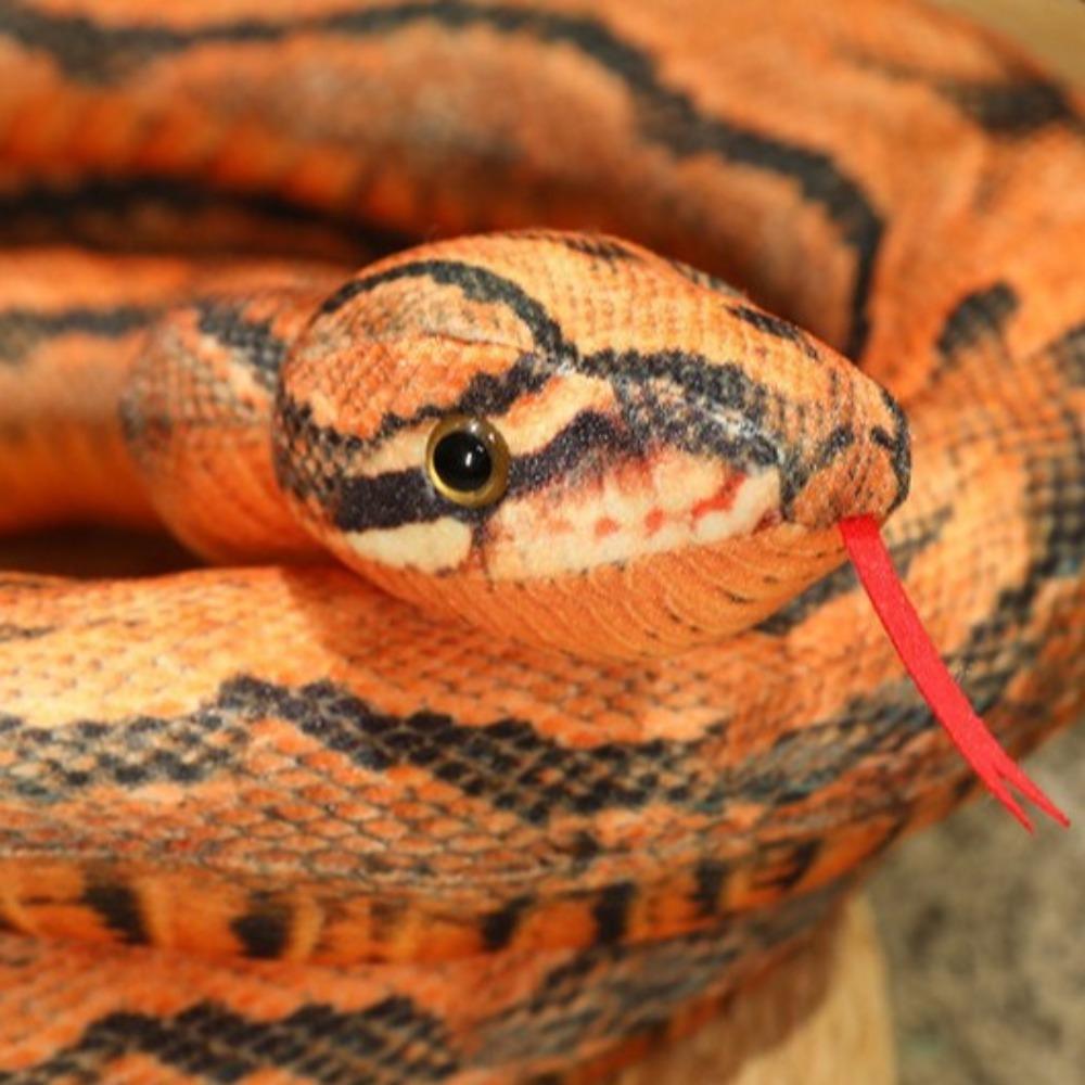 Simulation Artificial  Python Plush Toy Stuffed Animals Doll Reptile Long Snake  Spoof Joke