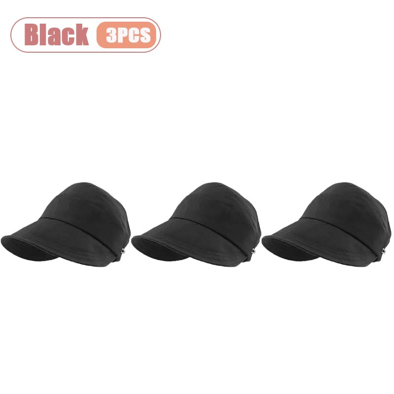1-5PCS Women‘s Summer Sun Protection Hat Visor Face Cover Bucket Cap Korean Style Baseball Hat for Outdoor Beach Travel