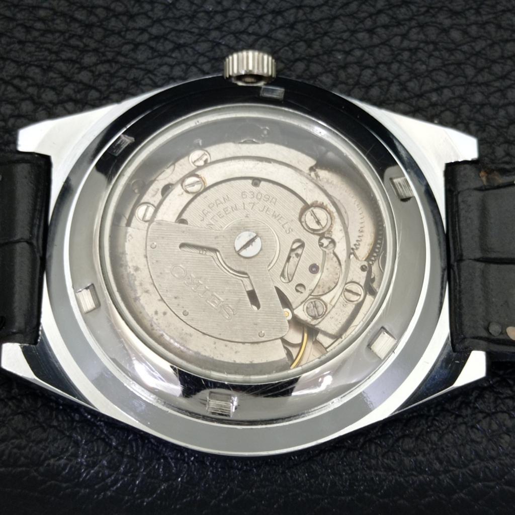 JAPAN VINTAGE SEIKO 5 AUTOMATIC REFURBISHED MENS BLACK DIAL WATCH a440658-4 Sk-a440658