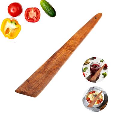 Acacia Wood Outdoor Pizza Spatula and Baking Scraper for Camping Cookware