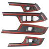 Carbon Fiber Style Interior Window Lift Switch Panel Cover Trims Accessoriess for 2024-2025 Honda Prologue