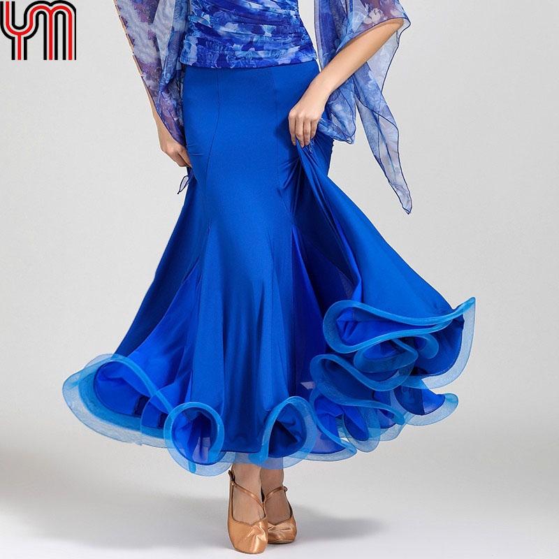 Women Latin Salsa Flamenco Ballroom Dance Modern Tango Waltz Skirt Dress Fashion