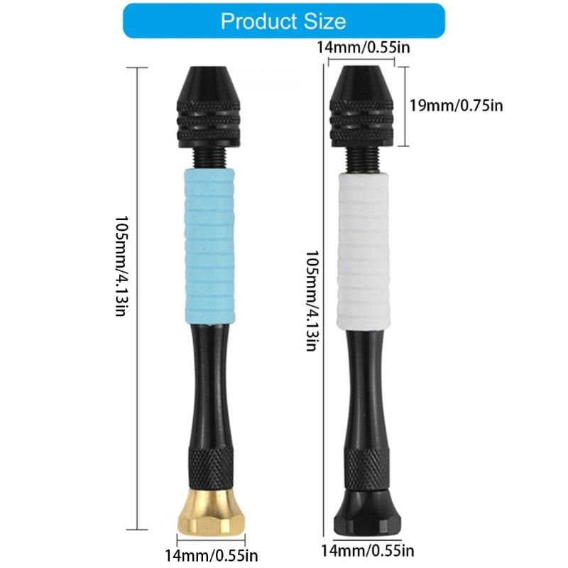 Professional Lightweight Aluminum Hand Drill Grip Featuring Smooth Gear System For Easy Model Crafting And DIY Projects