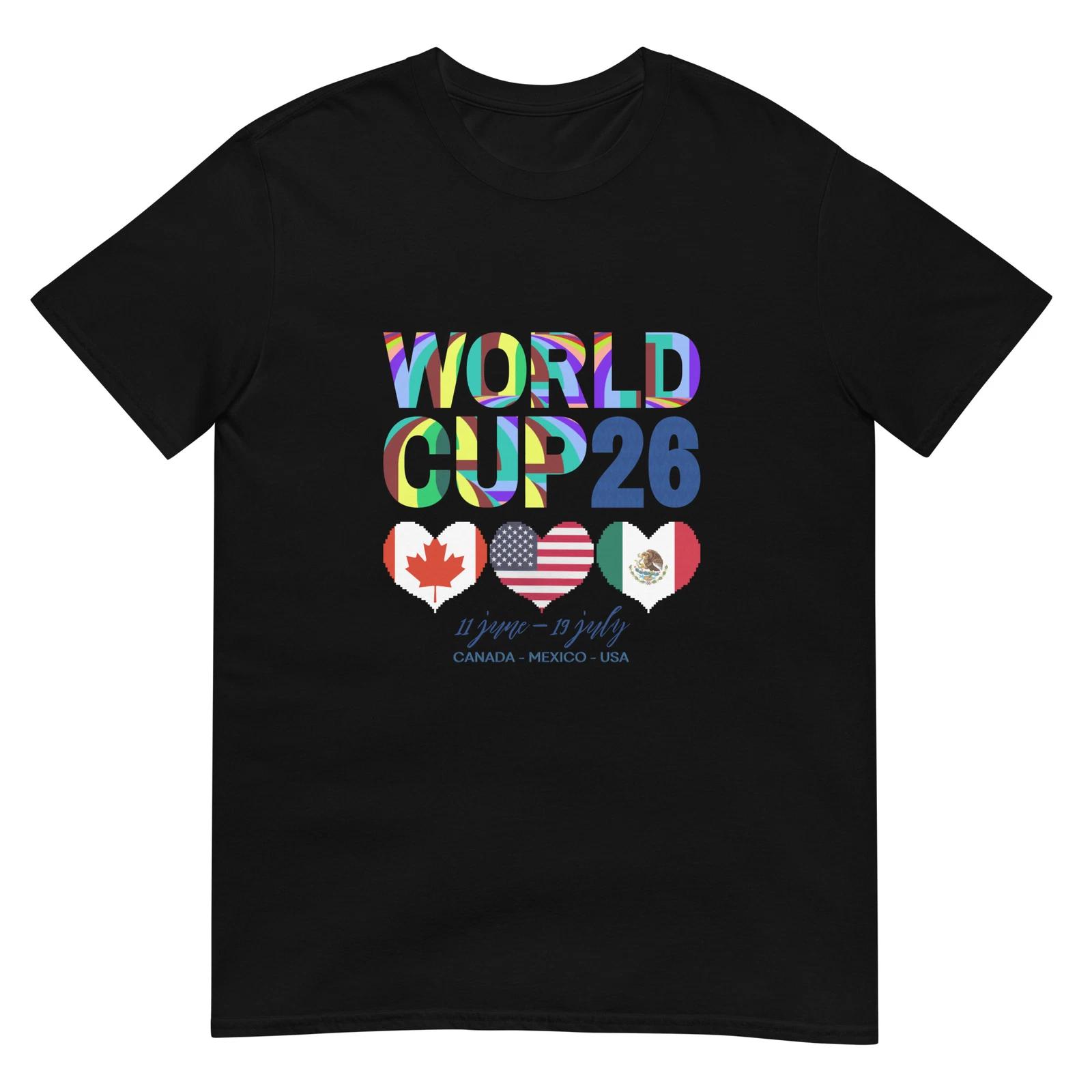 World Cup 2026 Soccer Unisex T-shirt USA Copa Del Mundo Mexico Canada 2026 M