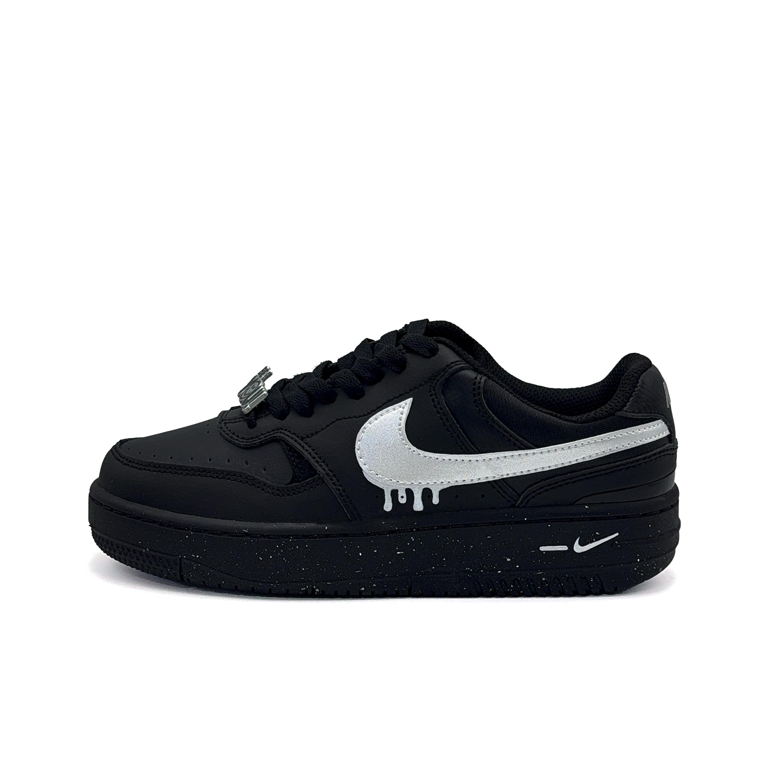 

Nike Gamma Force Silver Star Shimmer Low top Skateboard Shoes Unisex Silver Black FQ6476-010(Team471-) 38