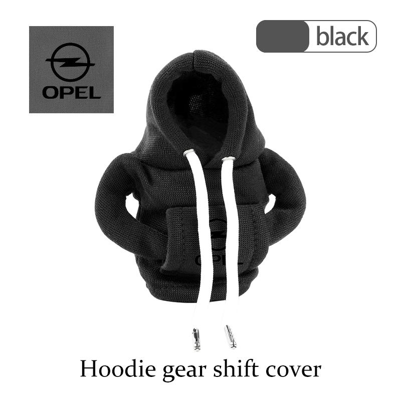 Car Logo Gear Shift Knob Cover Hoodie Manual Gear Sweatshirt Decoration For Opel ADAM ASTRA J K CORSA E INSIGNIA MOKKA VIVA kcz423