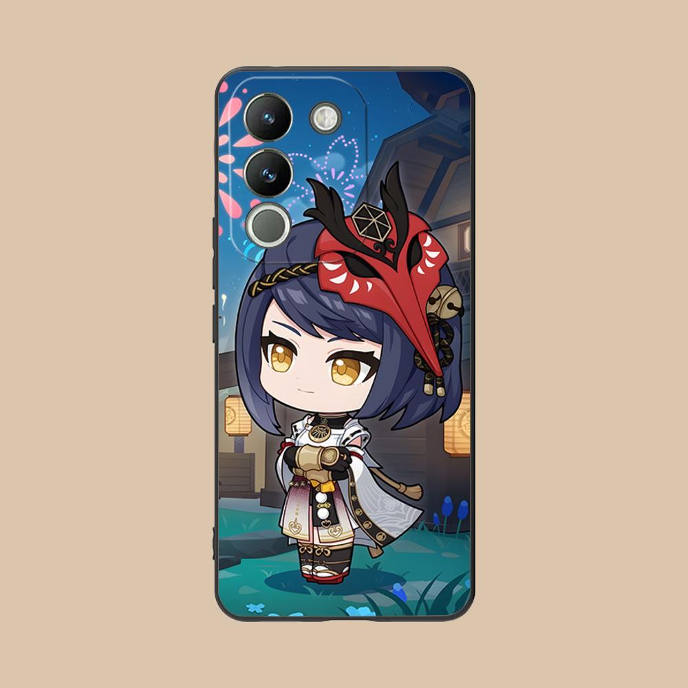 

Game GI Kujou Sara Mobile Phone Case for VIVO V60 V50 V40 V30 V29 V27 V25 V23 Pro Lite 5G Colorful Printing Cover Pretty Cover vivo V23e