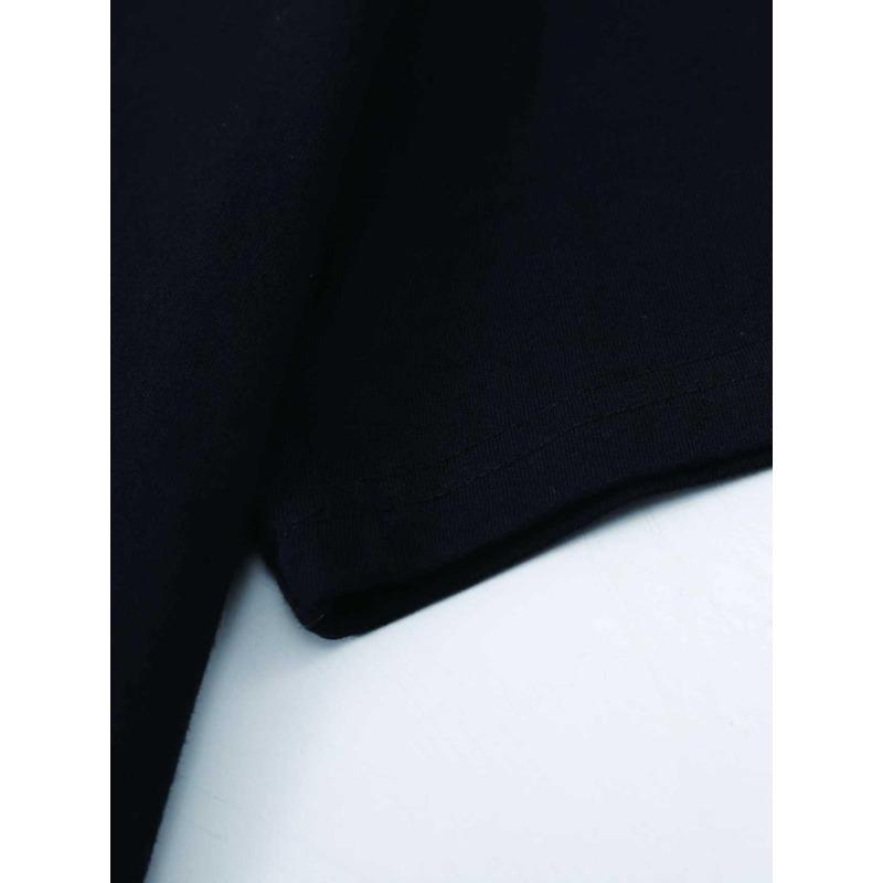 Europäische Größen Herren Las Vegas Nevada T-Shirt Schwarz mit Rückenaufdruck Streifen-Design - Lockere Passform Lässiges T-Shirt für Freizeitkleidung