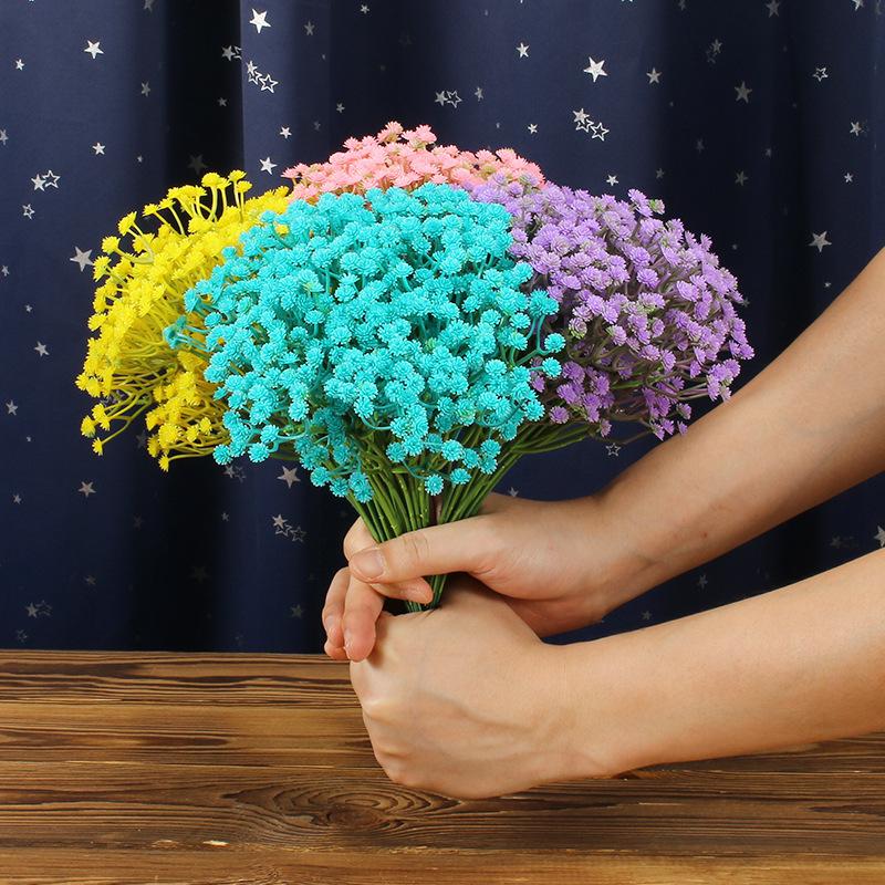 Fake Flower Simulation Flower Gypsy Diy Ornament Artificial Wedding Wedding Living Room Home Decoration Plastic Bouquet