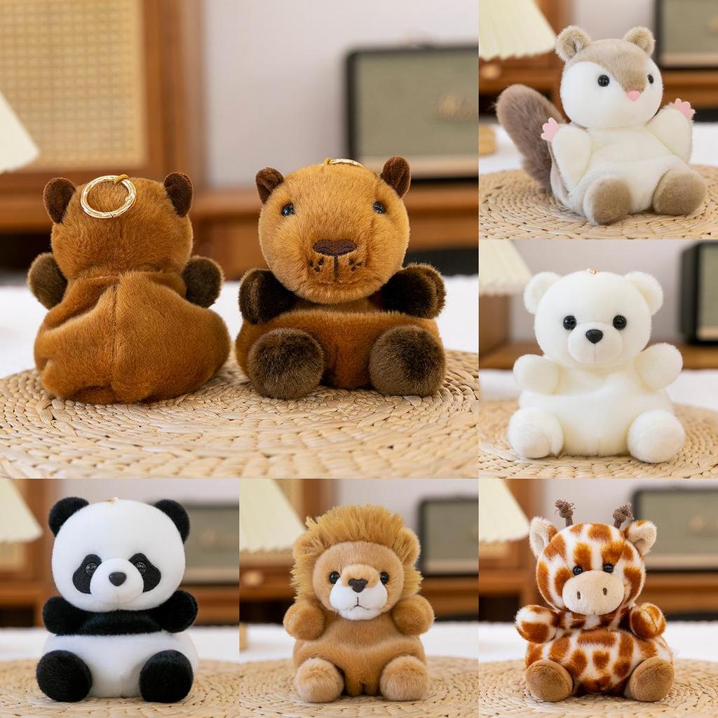 Capybara Animal Plush Hamper With Pp Cotton Filling For Girls Bags And Gifts