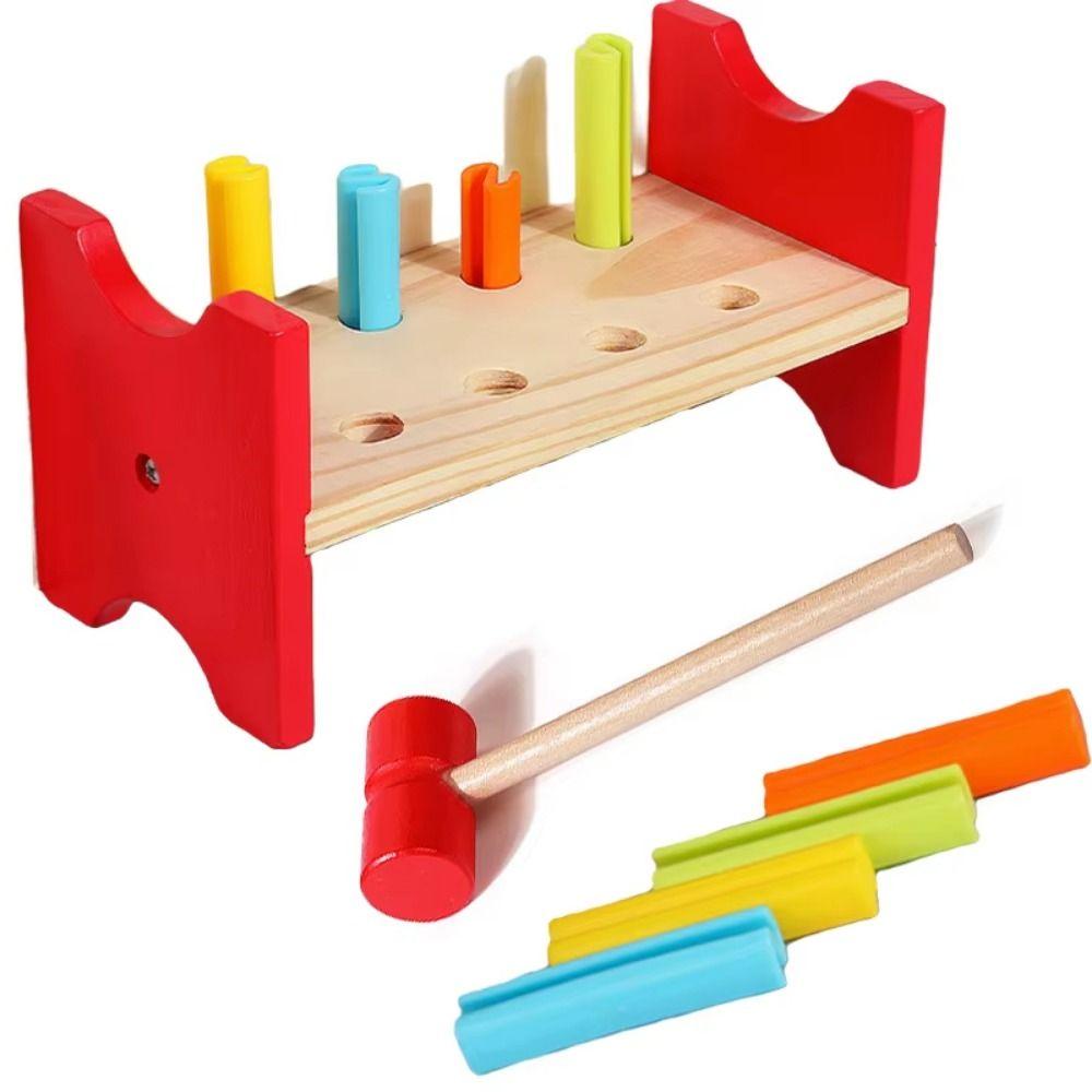 Pounding Toy Toddler Hammer Nails Toys Educational Game Montessori Nail Screw Games  Kids Gifts
