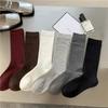 Ankolah Red Socks Autumn Winter Thigh-High Trendy Fluffy Socks for Women Soft Versatile Women Socks