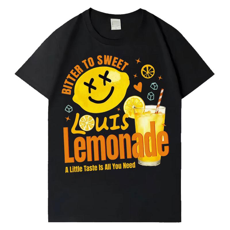 Rapper Louis Lemonade Tour Hip Hop Tee Shirt Women Oversized Fashion Aesthetic Cozy Short Sleeve Tshirts Fans Casual Streetwear
