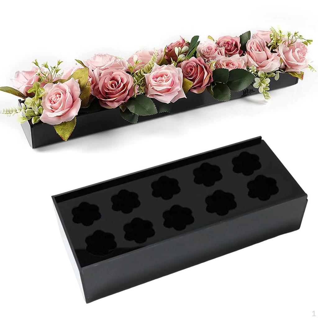 Contemporary Rectangular Vase for Elegant Flower Presentations