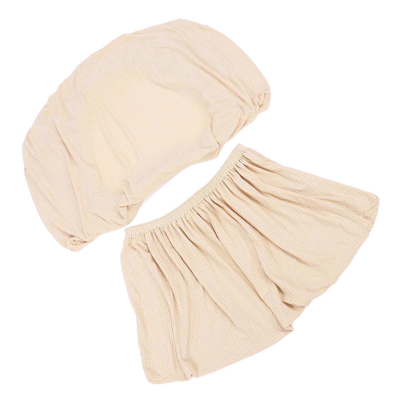 

RV Dinette Cushion Covers Water Resistant Elastic Sofa Furniture Protector for Camping Vehicle Trailer Motorhome Beige