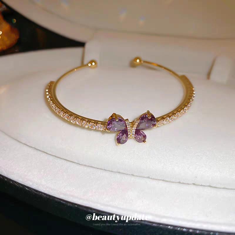 Europejsko-Amerykańska Otwarta Bransoletka Okrągła z Cyrkoniami – Lekko Luksusowa Bransoletka High-End dla Kobiet