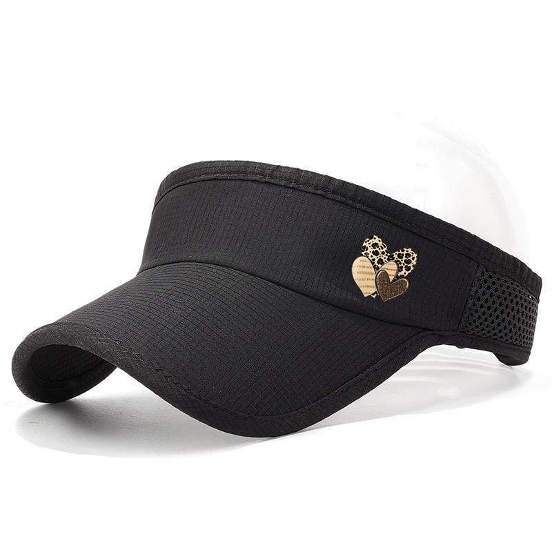 Summer Top Hat Love Leopard Print Digital Printing Cap Outdoor Sports Running Cap чёрный