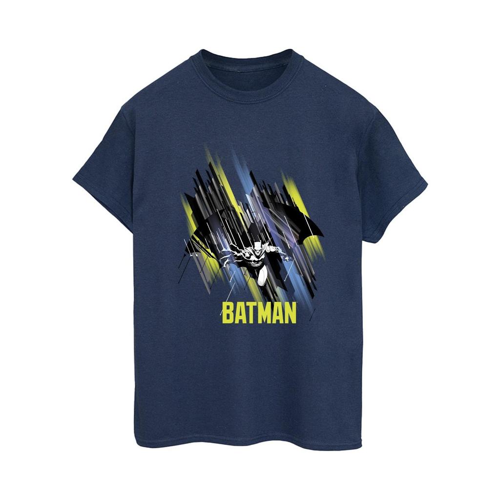 DC Comics Womens/Ladies Batman Flying Batman Cotton Boyfriend T-Shirt