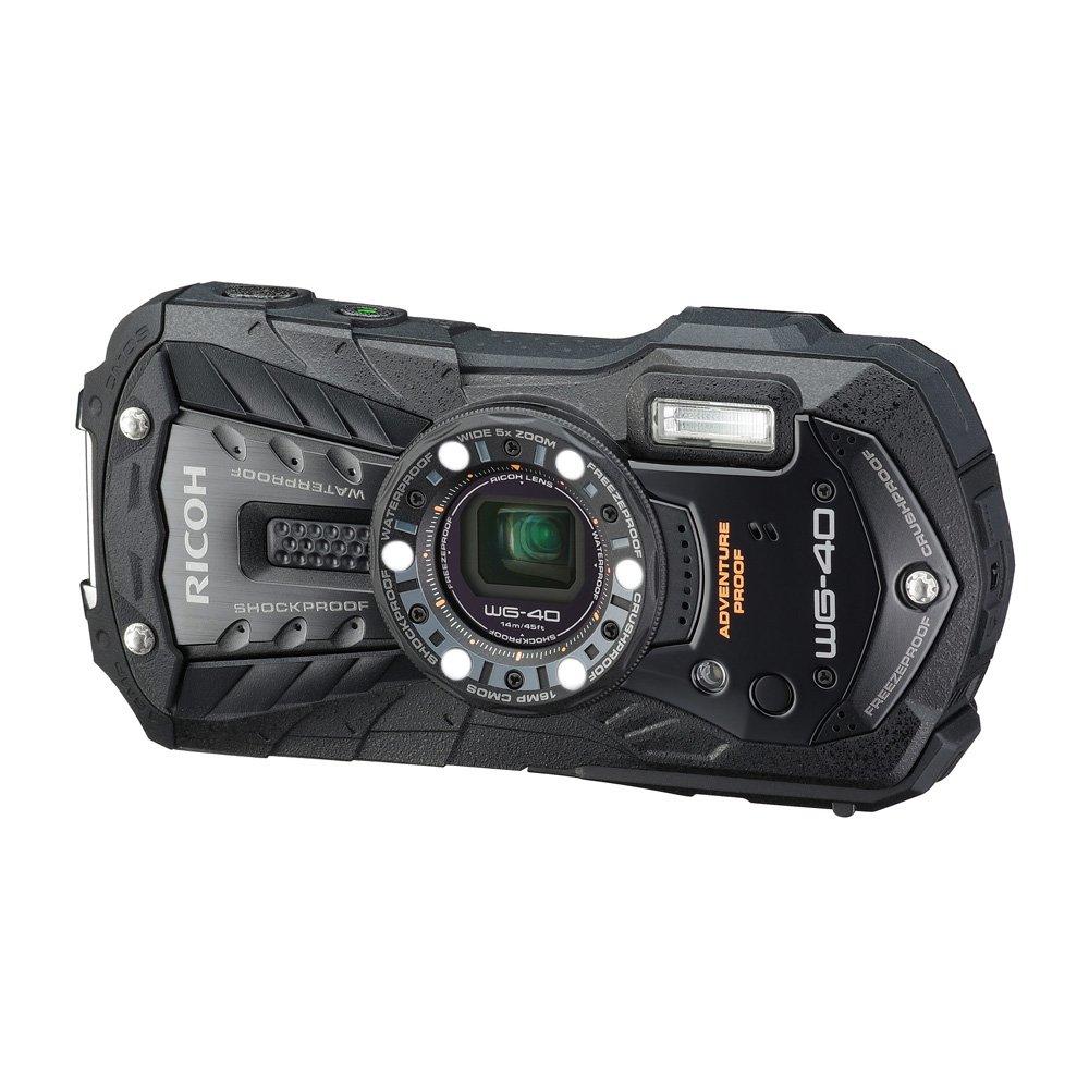 

RICOH Waterproof Digital Waterproof to Shockproof to to RICOH BK 04675 WG-40 Camera, Black, 14m, 1.6m, Cold-resistant -10°C, WG-40 чорний