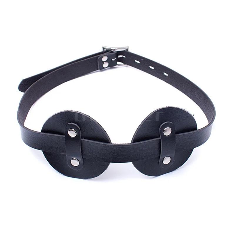 Manyjoy Pu Leather Eye Mask  Bondage Blindfold Adult Game Sex Toys For Couples Sexy Erotics Tools Sex Aid Party Unisex