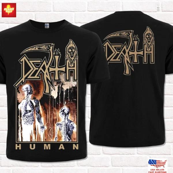 New Apparel Death Human (1991) Black T-Shirt. Technical Progressive Death Metal. 4XL