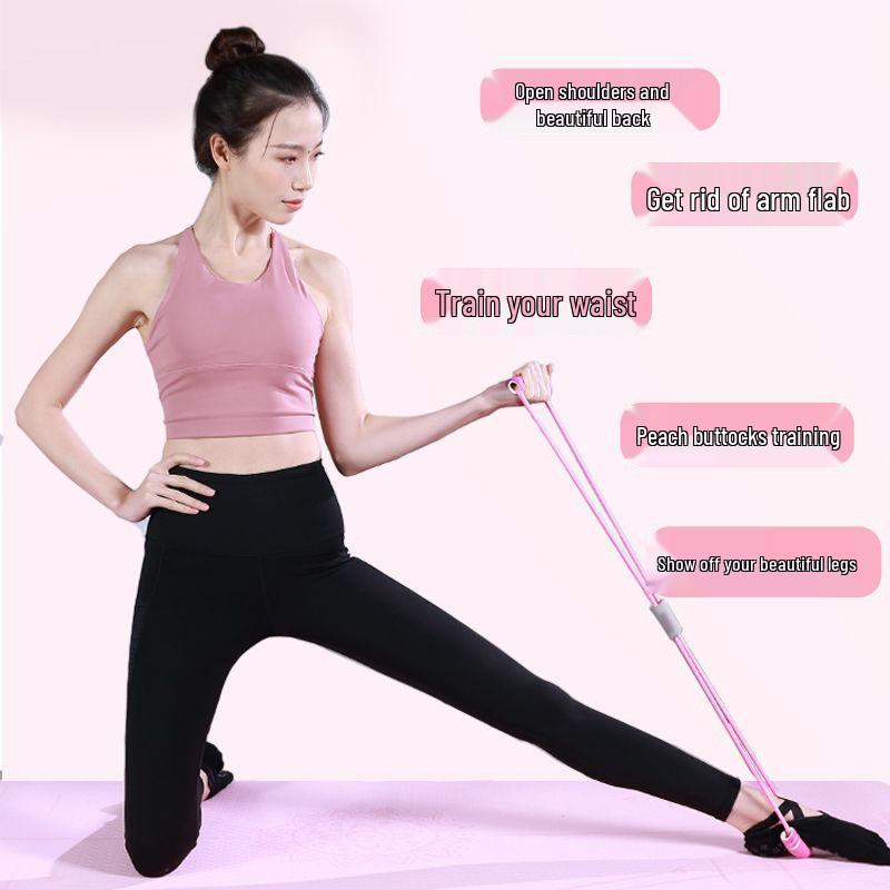 Figure-8 Resistance Band for Home Fitness and Yoga: Shoulder Opening & Back Strengthening. Perfect Fitness Gift.