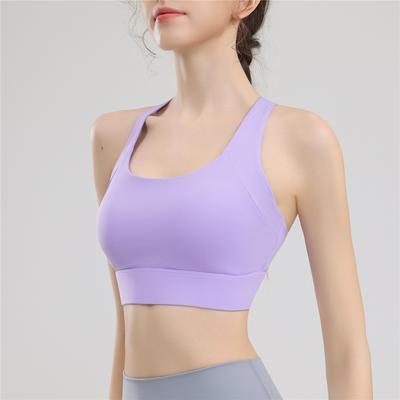 Advanced Professional Training Clothes, Running Sports Underwear, Yoga, Outdoor Cycling, Sweat Absorbing, Breathable Integrated Simple Bra