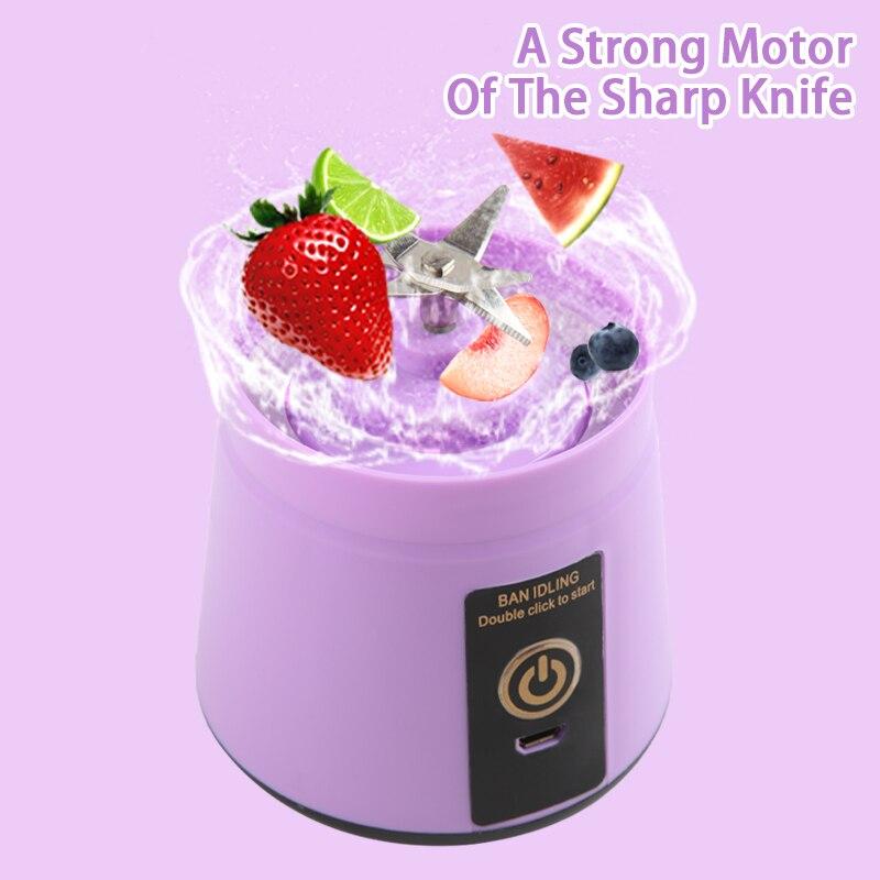 Portable Fruit Juice Blenders Summer Personal Electric Mini Bottle Home USB Juicer Cup Machine Kitchen Automatic Fresh Squeezer
