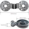 10 PCS Shade Cloth Clips-Round Plastic Sun Shade Clip,Shade Cloth Heavy Duty Lock Grip for Sun Shade Net,Gardening Shade Cloth,Anti Netting Windproof