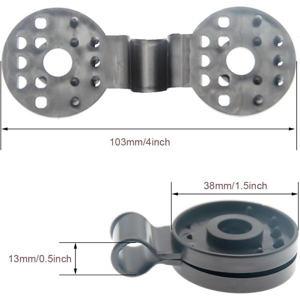 10 PCS Shade Cloth Clips-Round Plastic Sun Shade Clip,Shade Cloth Heavy Duty Lock Grip for Sun Shade Net,Gardening Shade Cloth,Anti Netting Windproof