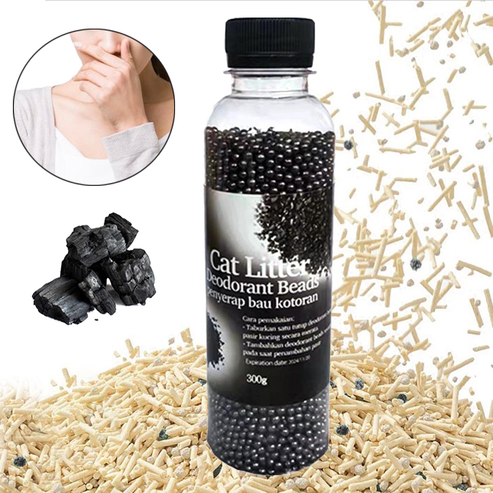 

Cat Litter Odor Eliminate Cat Litter Deodorant Beds for Most Types of Litter Room Kitty Small Animals Home чорний