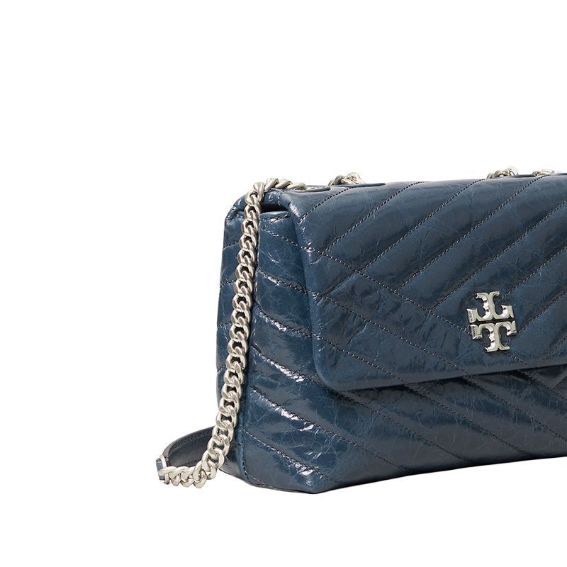 Tory Burch Kira Chain Lambskin Crossbody Shoulder Bag Women Bags Dark-Blue 75447-449