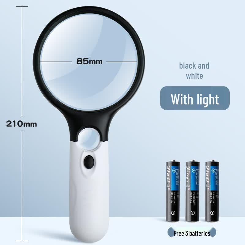 Lupa de Mano LED para Lectura y Ciencia