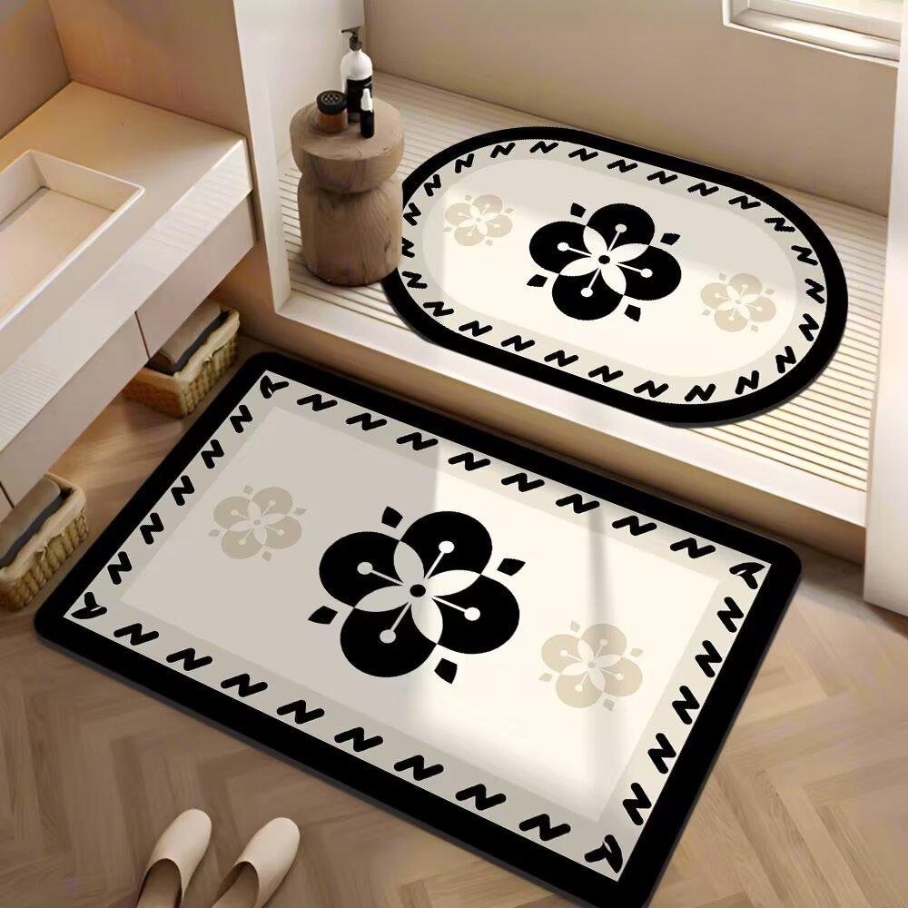 Bathroom Floor Mat Bathroom Non-slip Absorbent Toilet Strong Door Washroom Diatom Mud Quick Drying Mat Carpet Bathroom