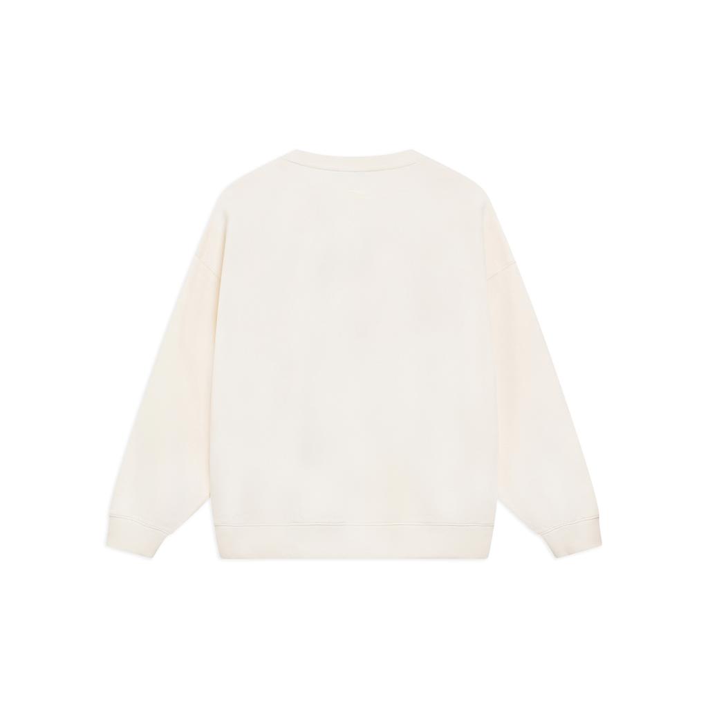Li Ning Sportlife Sweatshirt Unisex Ecru AWDT527-1