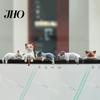 Mini Cat Figurine Miniature Cute Cartoon Kittens Ornament for Kitty Desktop Set Computer Monitor Car Dashboard Home Office Desk Decor Lover