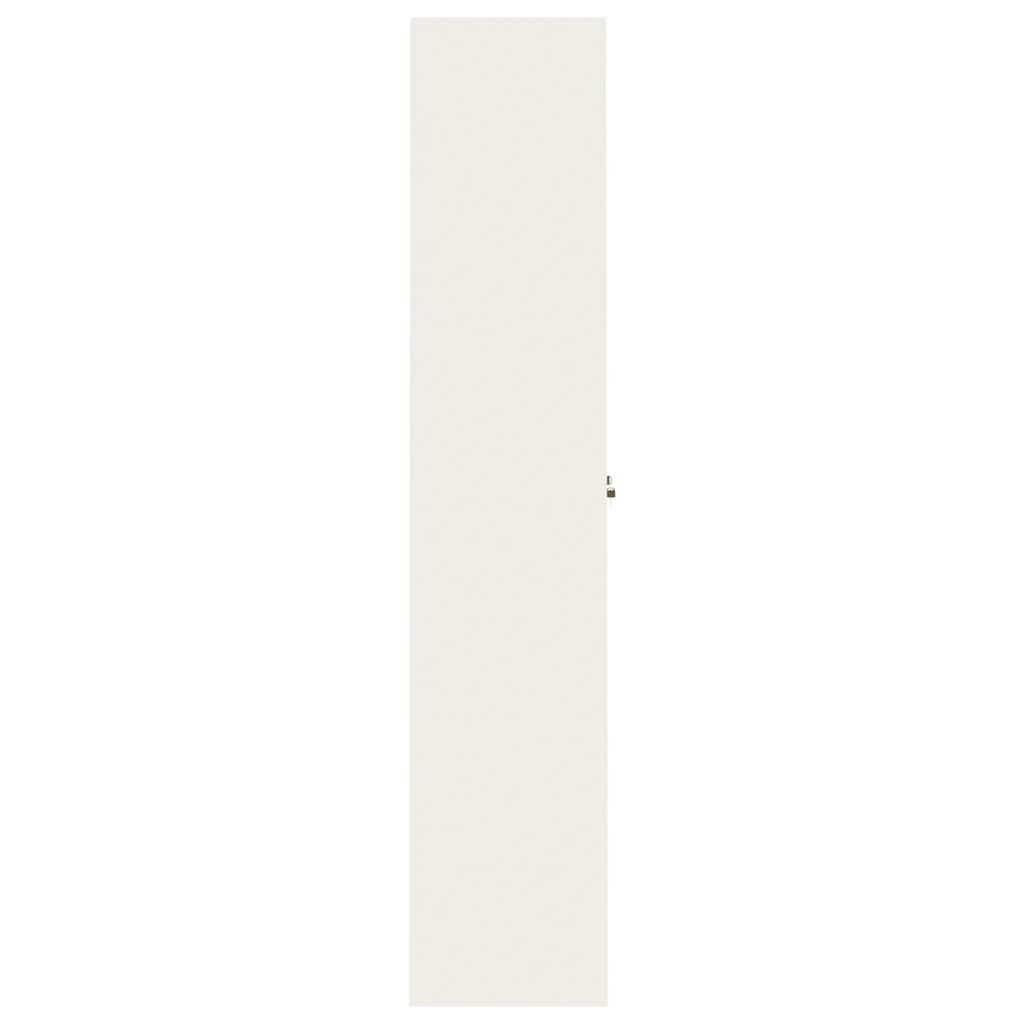 Vidaxl Document Cabinet, White, 90X40X200 Cm, Steel