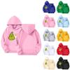Kids' Long Sleeve Loose Pullover Letter Print Drawstring Hooded Sweatshirt